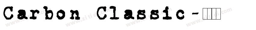 Carbon Classic字体转换